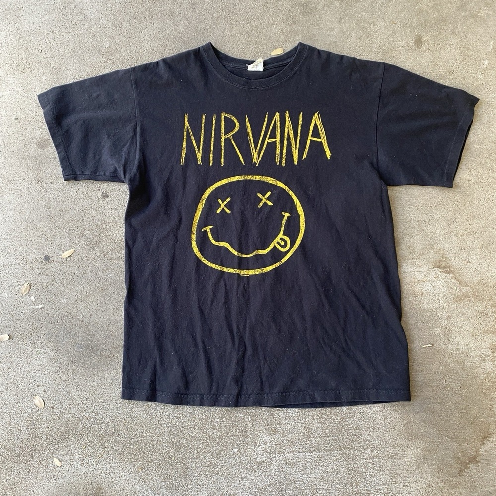 Nirvana Tee Shirt 2011 Black Large Anvil Tag EMP Museum of Music